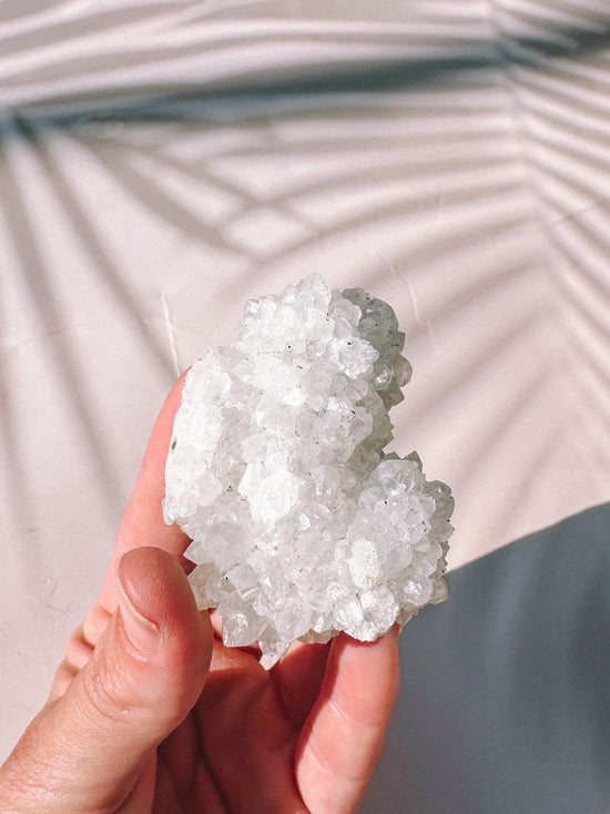 Apophyllite and Chalecedony Cluster #004