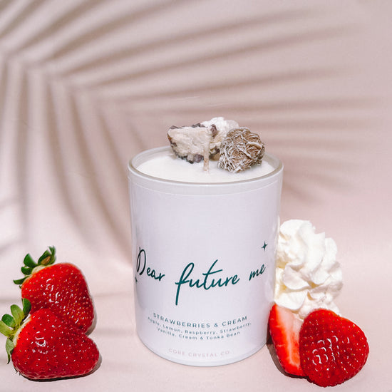 Dear Future Me Strawberries and Cream - Limited Edition Candle