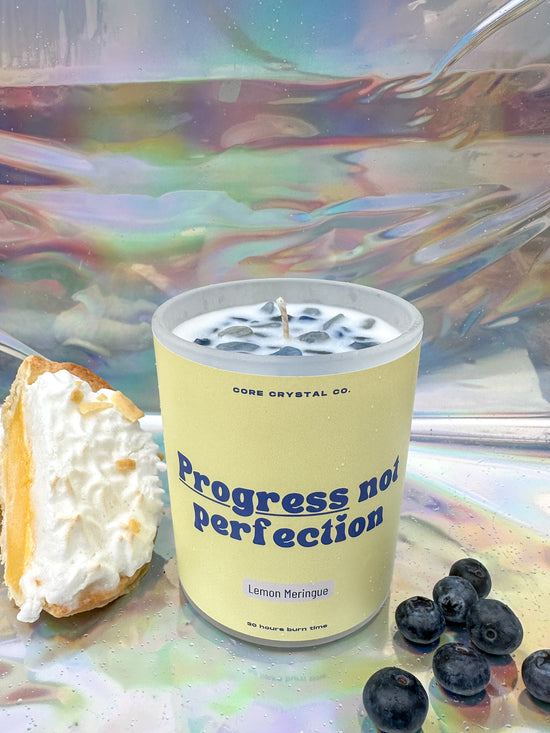 Progress over perfection - Lemon Meringue Candle